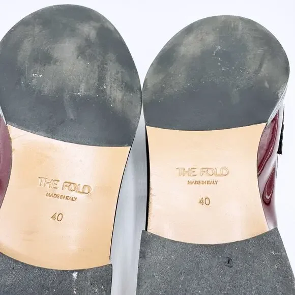 The Fold Carrara Loafer 25 Patent Oxblood Leather (Size 40) - Picture 9 of 10